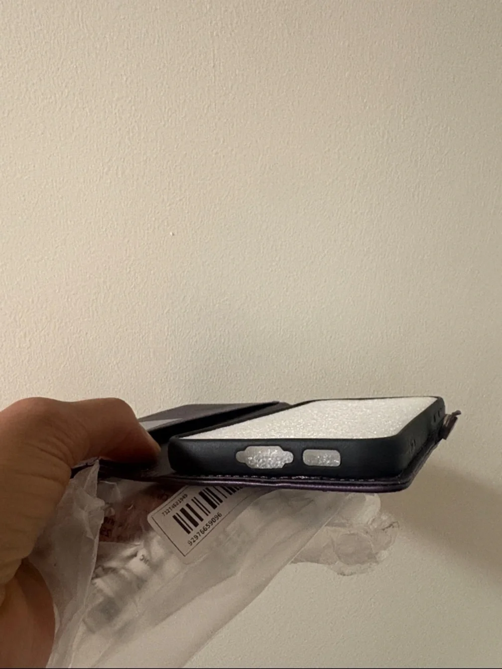 Plum Purple Zip Wallet with ID Window